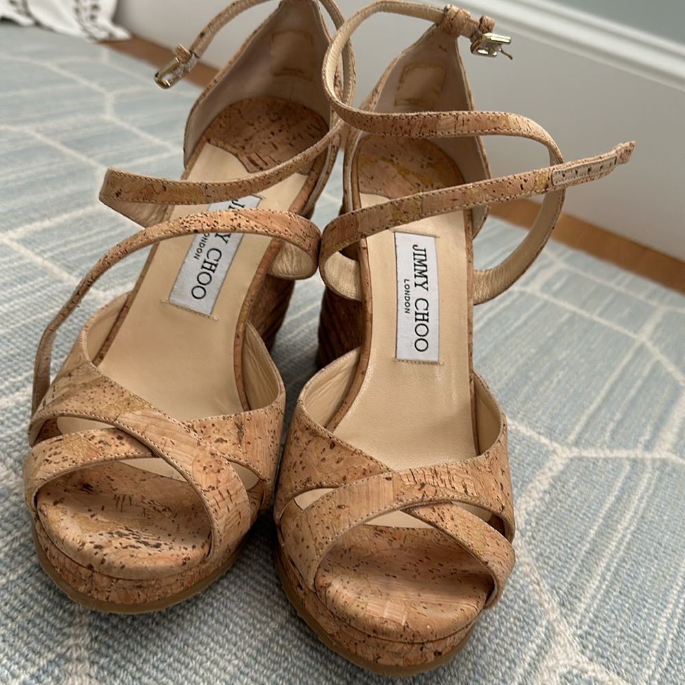 Jimmy Choo eapadrille sandal like new - Picture 4 of 4